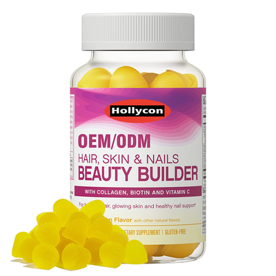 OEM van gezondheidszorgsupplementen steunt Vitaminee Olie V Oplosbaar Biotinesupplement Gummies