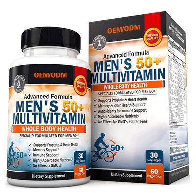 Multivitamin van de Mensen van het douanearoma voor van het de Prestatieszink van de Energienadruk van het het Calciummagnesium de Capsules van Multivitamin