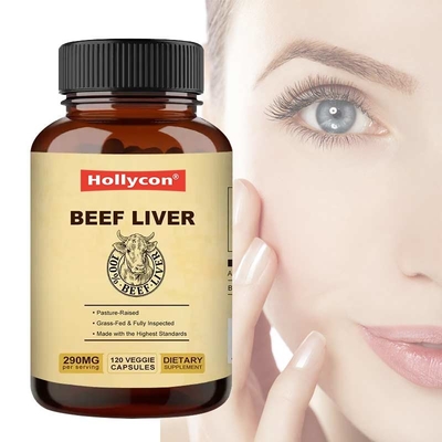 MSDS-supplementen OEM Puur natuurlijke runderlevercapsules Niet-vegetarische formulering