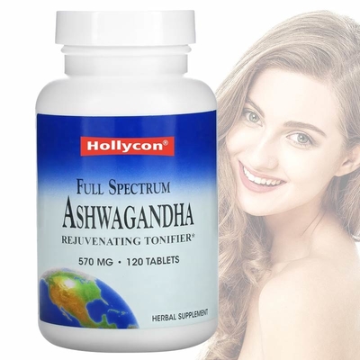 OEM Ashwagandha Root Huidverwitterende capsules 120 tabletten Gemakkelijk te slikken Calcium