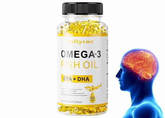 Voedingssupplement Omega 3 Softgels voor hersen- en hartgezondheid Visolie