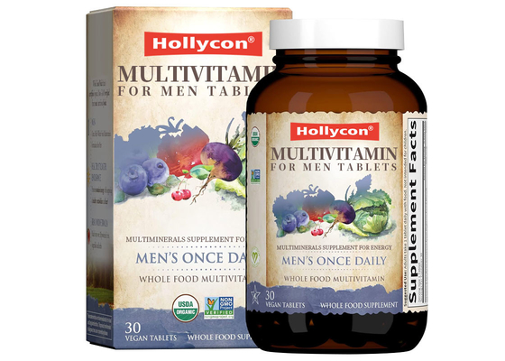OEM Private Label Voedingsmiddelen Multimineralen Supplement Energie Multivitaminen Voor Mannen Tabletten