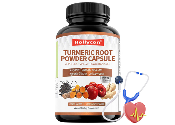 Appelazijn poeder capsule Hartgezondheid Kurkuma wortel poeder capsule