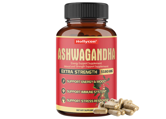 OEM Ashwagandha capsules 90pcs mannelijke versterking supplementen ondersteuning energie mannelijke capsules