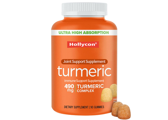 HALAL-supplementen OEM Kurkuma Curcumine Gummies Voedingssupplementen 90pcs Gesondheidssupport