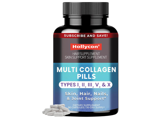 90PCS Multi Collagen Pillen Ondersteuning voor Haar Nagels Gelen En Darmgezondheid Huid Ondersteuning