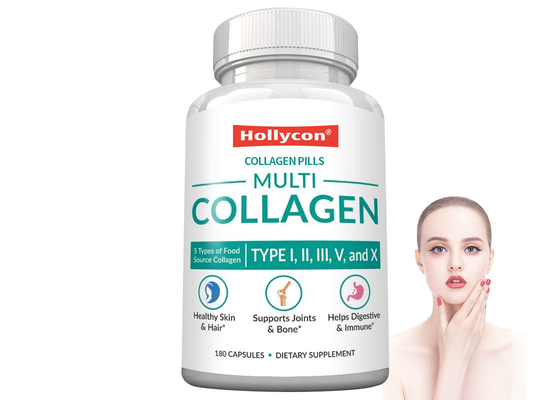 180PCS Multi Collagen Capsules helpen bij het regenereren van pezen, gewrichten, ligamenten en spieren