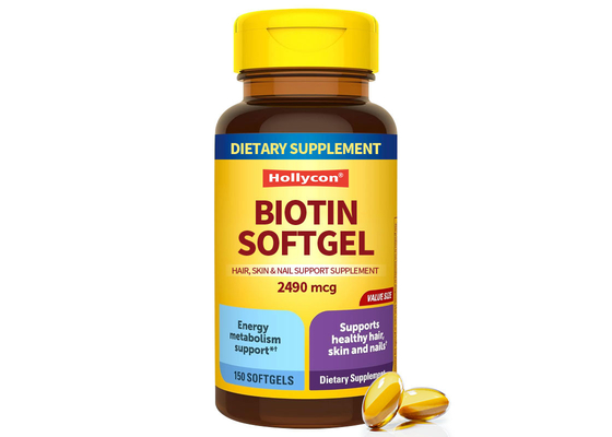 Biotine Softgels 150PCS Ondersteuning voor gezond haar, huid en nagels