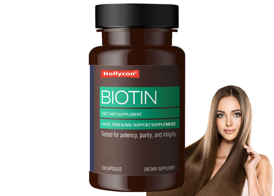 Voedingssupplement Biotine Capsules 130PCS Ondersteuning voor haar, huid en nagels Gezondheid