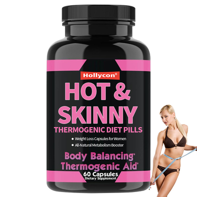 OEM All-Natural Metabolism Booster Warm Skinny Thermogenic Diet Pillen Gewichtsverlies Capsules Voor Vrouwen