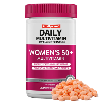 Dagelijkse multivitaminesupplementen voor vrouwen Energie, stress en immuunondersteuning Vrouwen 50+ Multivitamines Tabletten