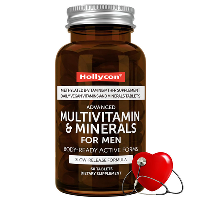 Gepersonaliseerde geavanceerde multivitamine voor mannen gemethyleerde B-vitaminen MTHFR supplement dagelijks veganistische vitaminen en mineralen tabletten