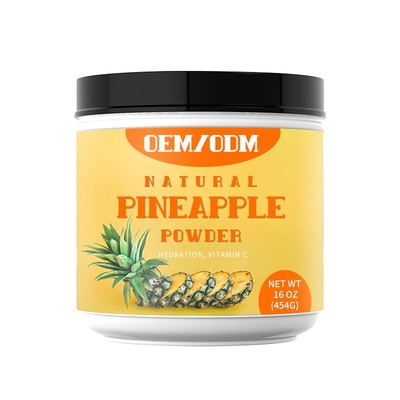 OEM Private Label Digestion Promote Organic Pineapple Powder Bulk Supplementen