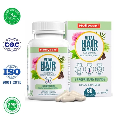 Haargroei Vitaminen Capsules Helpen Gezond Haar Huid Nagels Biotine Supplement