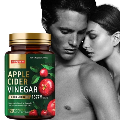 Biologische gewichtsverlies capsules Appelazijn capsules Natuurlijke afslanking capsules