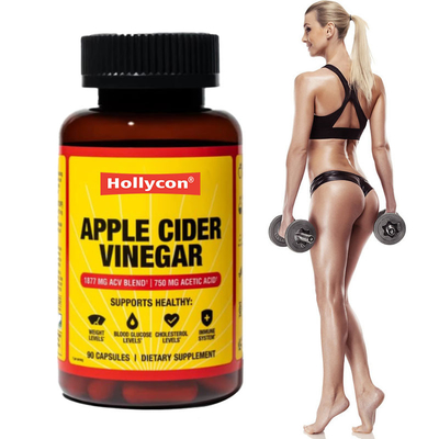 Natuurlijke afslanking capsules appelciderazijn capsules voor gewichtsbeheersing ondersteuning