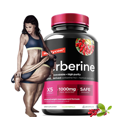 OEM Berberine Capsules Berberine HCL Appetitsuppressant Supplement Afslankpillen voor gewichtsverlies