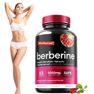 Hoogwaardige Berberine capsules voor gewichtsverlies Natuurlijke afslankpillen