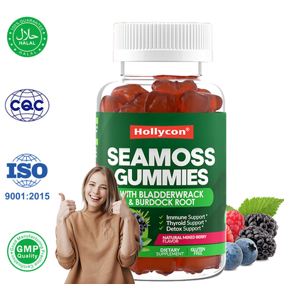 Ierse zee mos Gummies 1000mg Blaaswrack Zee mos Gummies voor ondersteuning van de spijsvertering