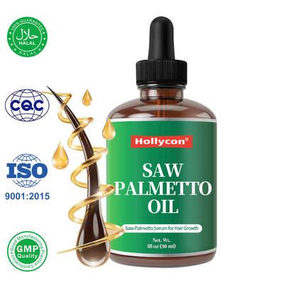 Sauwpalmetto-supplement Biologische sauwpelmetto-olie voor het versterken van haarwortels