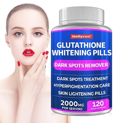 Glutathion Whitening Vegan Capsules Huidwhitening Pill voor het verwijderen van donkere huid