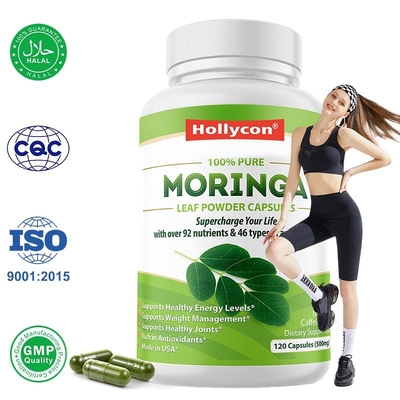 Moringa poeder capsule voor ondersteuning gewichtsbeheersing Natuurlijke afslankpillen