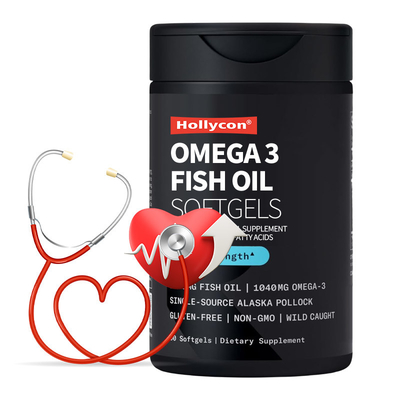 Op maat gemaakte roerloze Omega 3 vis olie softgels ondersteunen cardiovasculaire gezondheid