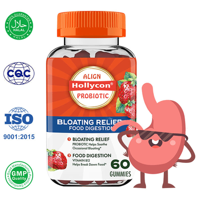 Probiotische kauwgummies voor spijsverteringsgezondheid Bloat verlichting en cellulaire energie