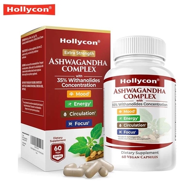 Ashwagandha capsules natuurlijke stressverlichting en slaap ondersteuning voor mentale helderheid
