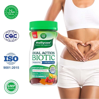 Probiotische vezelgummies voor spijsverteringsgezondheid en darmmicrobiomebalans