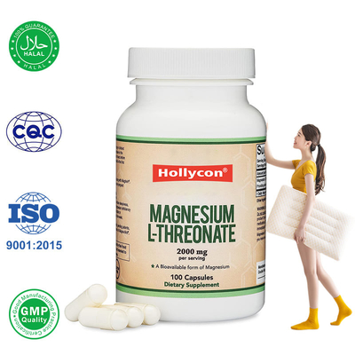 Fabriek L-threonaat Magnesium capsules Calcium zink supplementen ondersteunen slaap en cognitieve functie