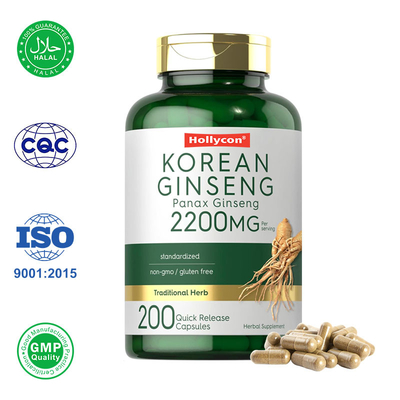 Koreaanse ginsengcapsules geven natuurlijke energie en vitaliteit
