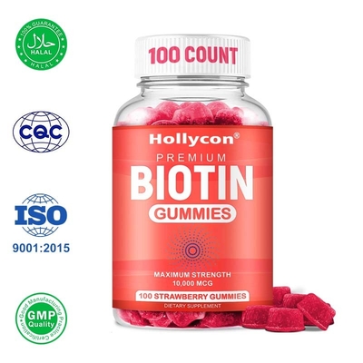 OEM Biotine Gummies bevordert haargroei voorkomt dunner worden en haarverlies