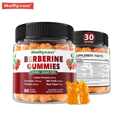 Fabriek Berberine Gummies Verbetert lever- en maag-darmgezondheid