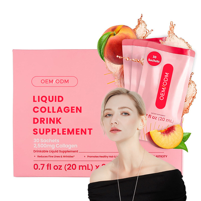 Vloeibare collageen ter ondersteuning van haargroei Drinkable supplement met collageenpeptiden