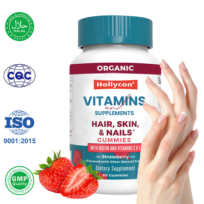 Privélabel Vitamine Supplement Biotine Gummies Ondersteunen Huidverzorging Nagelsterkte