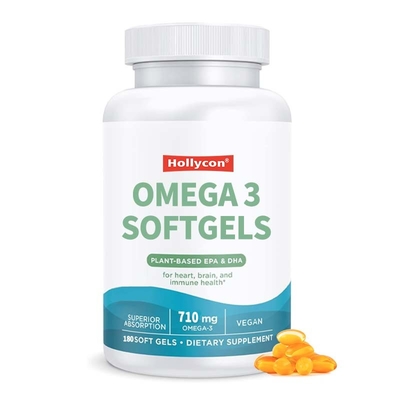 Hoge kwaliteit Omega 3 supplement Vegan Algae Olie voor hart en hersengezondheid