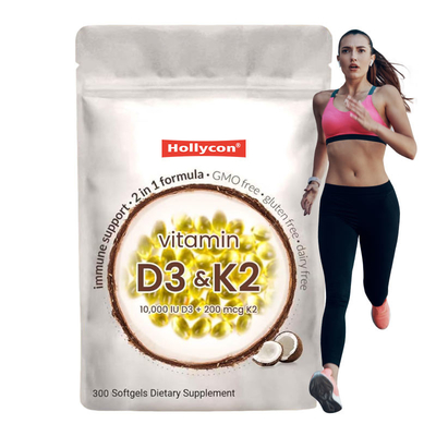 Leverancier Vitamine D3 K2 Supplement Softgel Ondersteuning Calcium Absorptie Botgezondheid