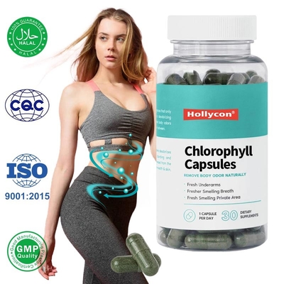 Chlorophyll capsules voor ontgifting, spijsvertering, darmgezondheid