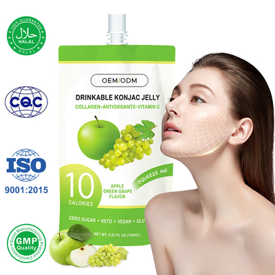 Konjac Jelly Infused With Collagen Drink Collagen Supplement Voor Gewichtsbeheersing