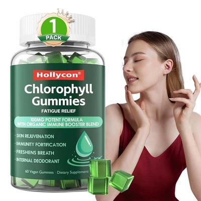 Leverancier Chlorophyll Gummies voor frisse adem, immuunsysteem en spijsverteringsondersteuning