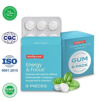 Leverancier Kaffeegom L-theanine Vitamine B12 Verhoog de energiefocus Brain Booster