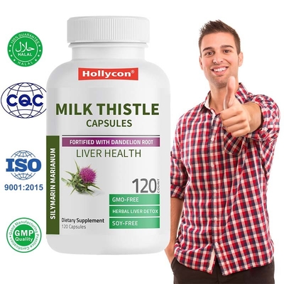 Fabrieksmelktistelcapsules Ondersteuning van de levergezondheid Ondersteuning van antioxidanten Ondersteuning en ontgifting