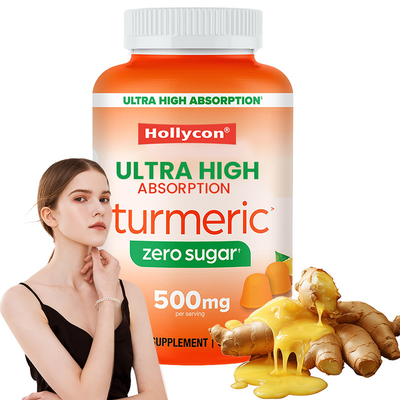 OEM Zero Sugar Kurkuma Gummies voor botondersteuning Kurkuma Complex Extract Gummies