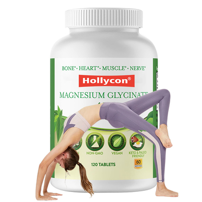 Magnesiumglycinaat tabletten Elementele magnesium supplement voor botondersteuning