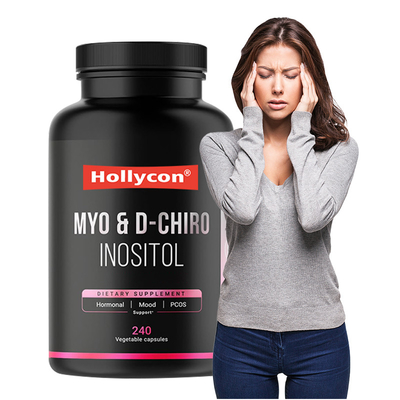 Inositol Supplement voor de vermindering van angst Myo-Inositol En D-Chiro Inositol Capsules