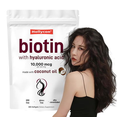 Biotine supplement 10.000mcg Biotine softgels voor gezond haar en huid Biotine softgels