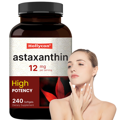 OEM Astaxanthin Softgels voor NAtural Antioxidant voor de huid 12mg Astaxanthin Softgel