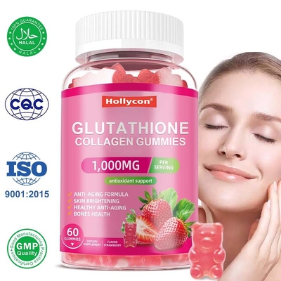 OEM Glutathion Collagen Gummies Supplement Voor Huid Whitening Glutathion Collagen Gummies