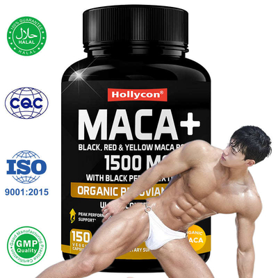 Gepersonaliseerde biologische Maca wortel poeder capsules Maca pillen energie humeur supplement
